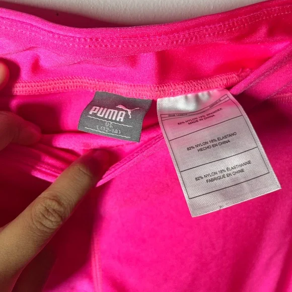 PUMA Neon Pink Leggings - Picture 5 of 7